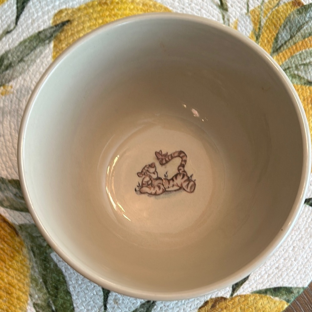 Disney Cream and Brown Bowls
